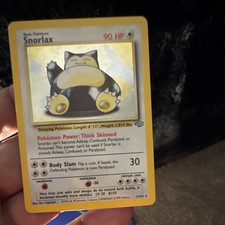 Pokémon Snorlax Jungle Holo Rare 90 HP Basic 11/64 English TCG