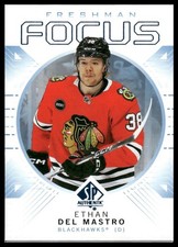 2024-25 SP Authentic #FF-21 Ethan Del Mastro Freshman Focus Blue