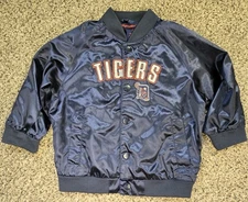 Kids Vintage Detroit Tigers Jacket Size 2T Unisex EUC MLB Gear starter lined