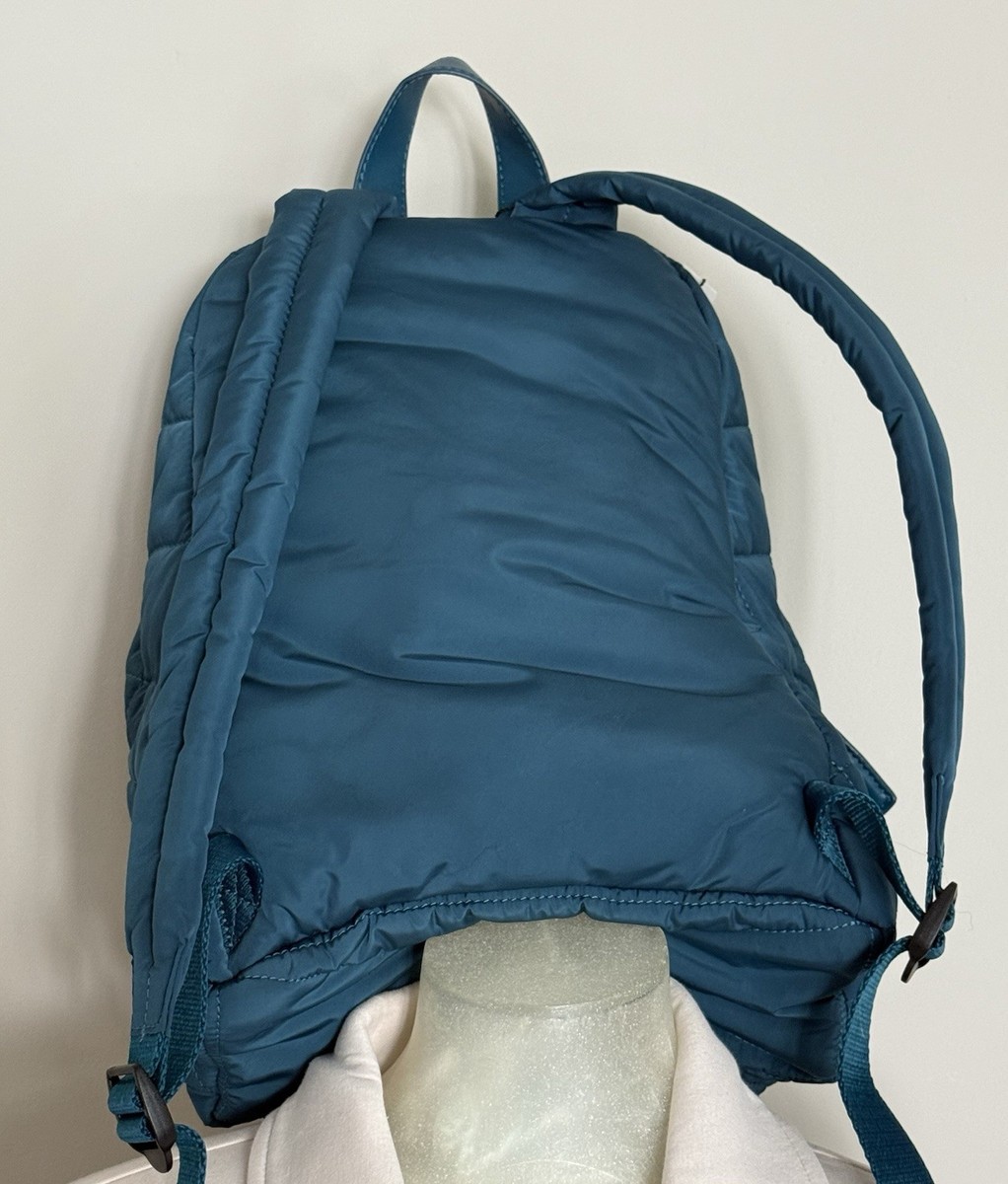 Marc Jacobs Crosby Quilted Nylon Backpack Teal Green Zip  display picture 3
