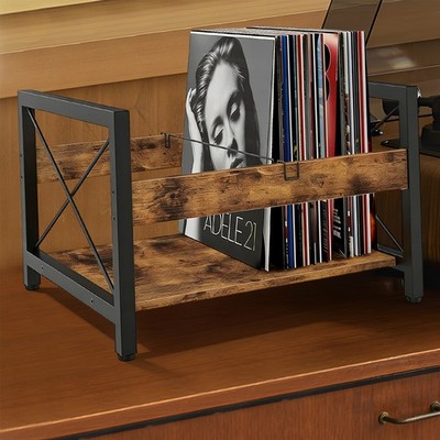 Retro LP Ständer Vinyl Schallplatten Ständer Schallplatten Halter Organizer Holz