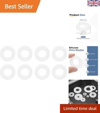 M24 Silicone Flat Washers (8 Pack) - Perfect for Plumbing & Fixtures