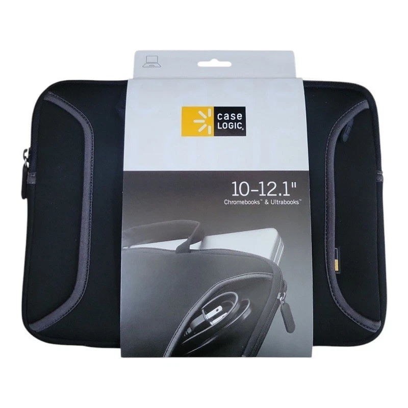 Case Logic para Chromebook - Estuche (11,6"-12") Funda/bolso de viaje de neopreno (negro) Foto 2 de 4