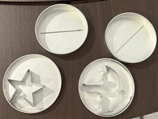 6 pc Korean Sugar Candy Making Tools - Umbrella and Star - Dalgona