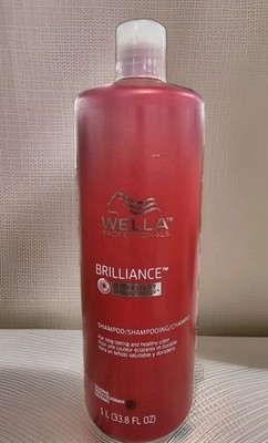 Wella Brilliance Shampoo Normal/Fine Hair 33.8 Fl Oz 
