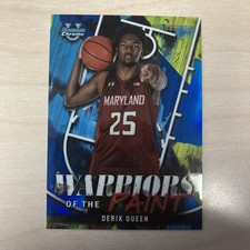 2024-25 Bowman Chrome U Derik Queen Warriors of The Paint Blue Refractor 96/150