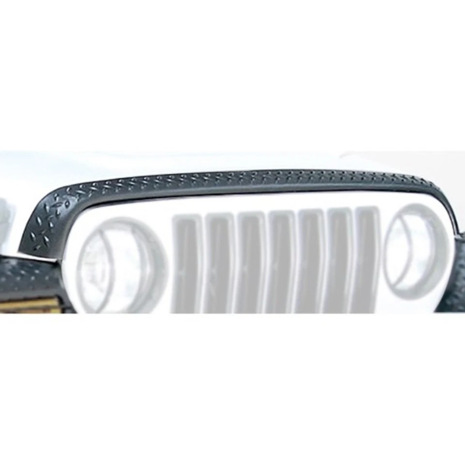 Rugged Ridge Black Diamond Low Profile Hood Shield for 07-18 Jeep Wrangler JK - Изображение 2 из 4