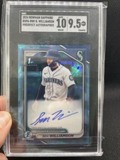 2024 Bowman Prospects Ben Williamson 1st Sapphire Auto SGC 10/9.5