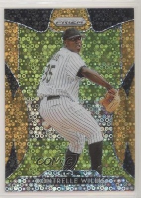 2019 Panini Prizm Tier III Neon Orange Donut Circle 45/150 Dontrelle Willis a3q