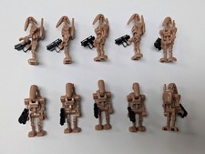 10x Clone Army Customs Combat Clanker Droids Sand Red w/ Droid Blaster Star Wars