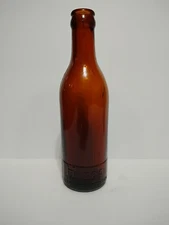 1910 Antique Hires Root beer bottle B.I.M. Applied top