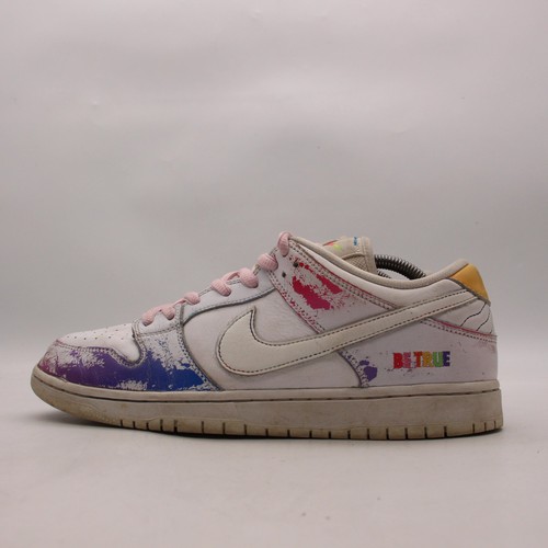 Nike Dunk SB Be True Men's Size 10.5 OG White Multicolored Distressed DR4876-100 - Picture 3 of 11