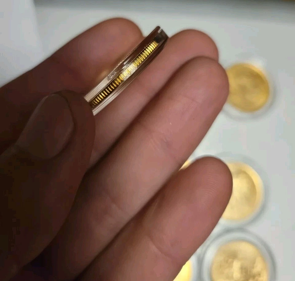 Lot Of 2, 24k Gold Plated US State Quarters In Plastic Uncirculated - Image 4 of 4