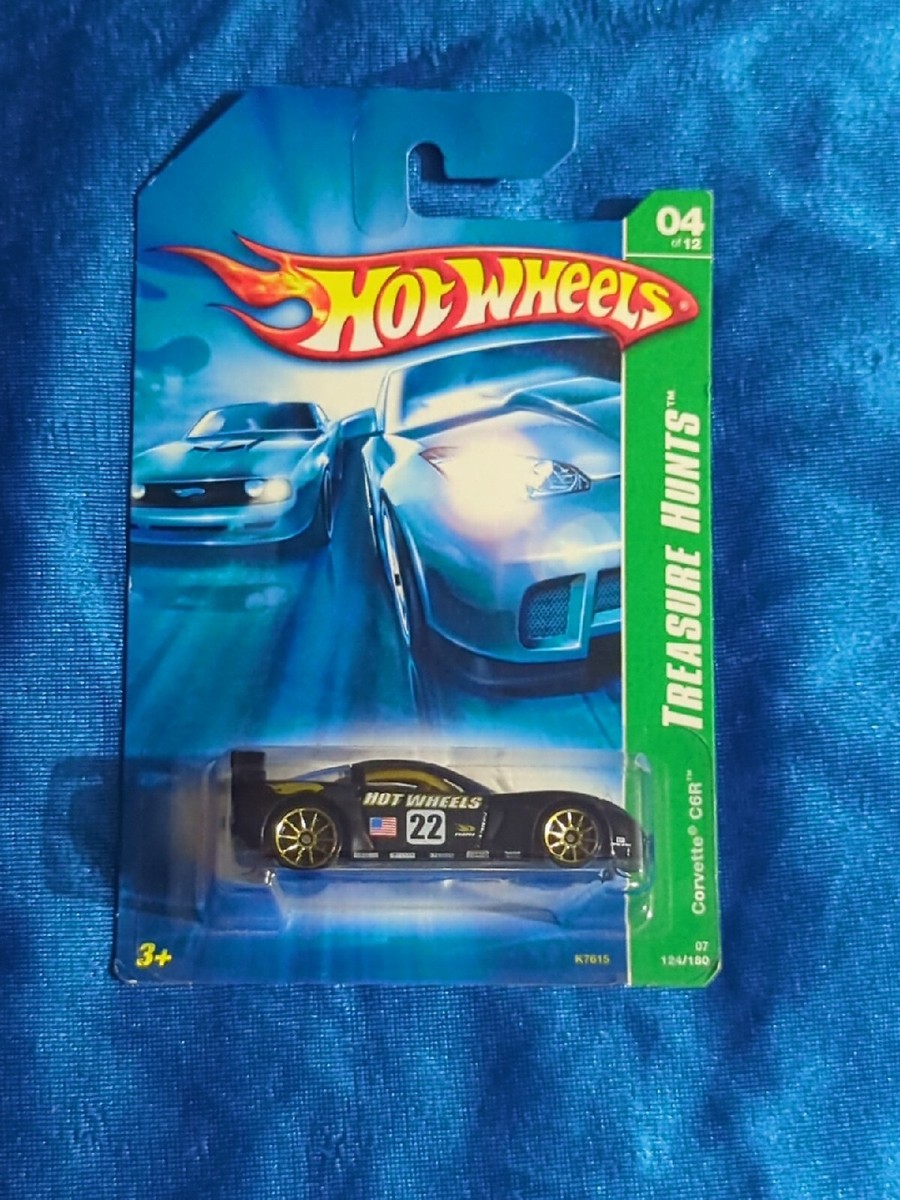 Hot Wheels 2007 Treasure Hunt CORVETTE C6R Factory Sealed Black | eBay