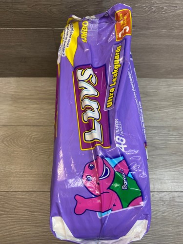 HUGE LOT (38) Luvs Vintage 2001 Size 3 Barney Diapers New Open Original Package - Picture 6 of 9