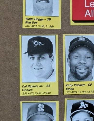 1989 1990 1991 MLB All-Star Game Program Player Cuts - U Pick a player - Picture 136 of 184