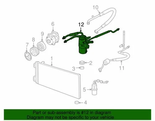 Manguera líquida refrigerante aire acondicionado original Ford 2004-2008 F-150 - entrada 7L3Z-19835-A Foto 2 de 2