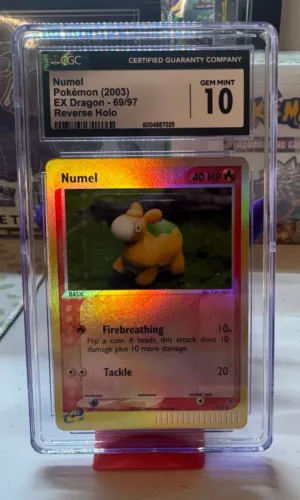 Numel [Reverse Holo] #69 Pokemon Dragon CGC 10 POP 7