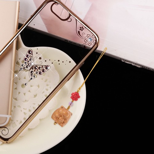 Sandalwood Hanging Decoration Cute Phone Holder Key Chain Charm Strap - 第 6/12 張圖片