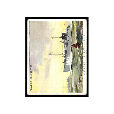 HM Motor Minesweeper 1 1939 Player's Cigarettes British Naval Craft #23 VG
