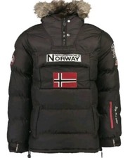 Geographical Norway Bilboquet Winter Warm Head Pass Parka Size S, Navy Blue