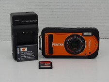 PENTAX Waterproof Digital Camera Optio W90 Shiny Orange 12.1MP 5x Optical Zoom