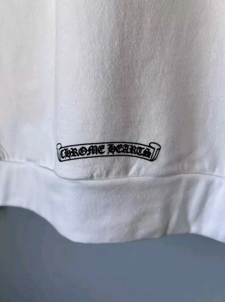 CHROME HEARTS cuori cromati Rolling Stones blu bianco grande