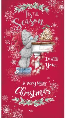 Tis The Season Tatty Teddy mit Mince Pies Design Weihnachtskarte