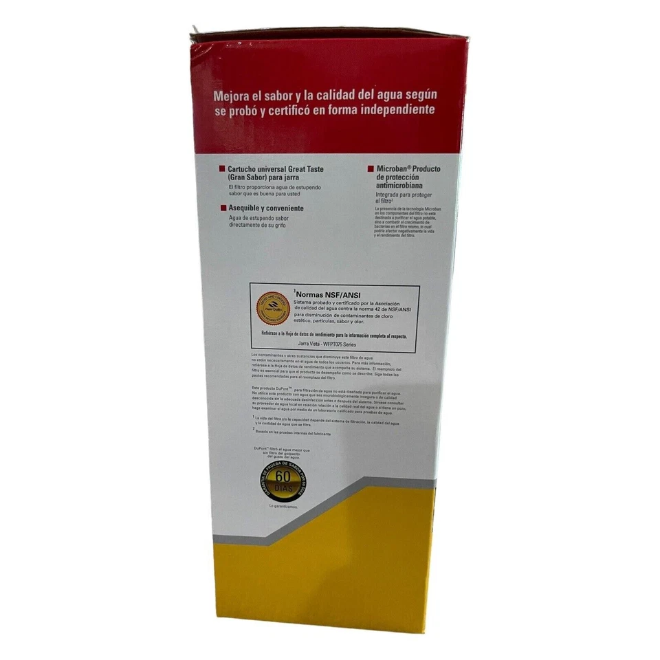 Dupont Vista Water Pitcher W/ 40 Gallon Filter Cartridge + 2 Extra Cartridges - Image 4 of 4