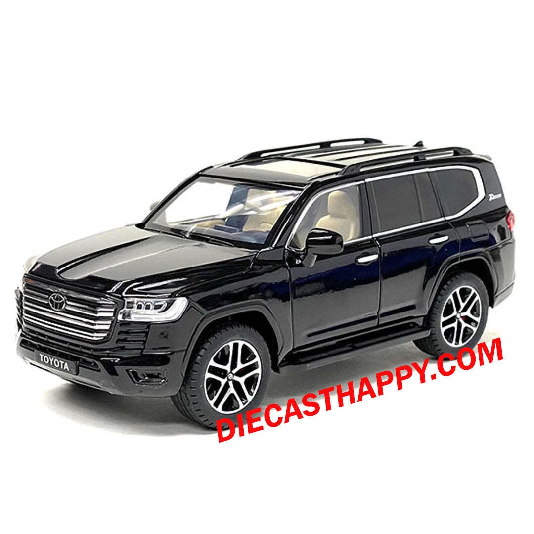 2023 Toyota Land Cruiser 1 24 Scale Diecast Model Black by Mijo