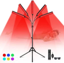 ✅ Red Light Therapy for Face Body 5 Heads Red Infrared Light Therapy Device 7 Co