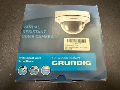 Grundig GCA-B0325V CCTV Vandal Resistant Dome Camera NEU