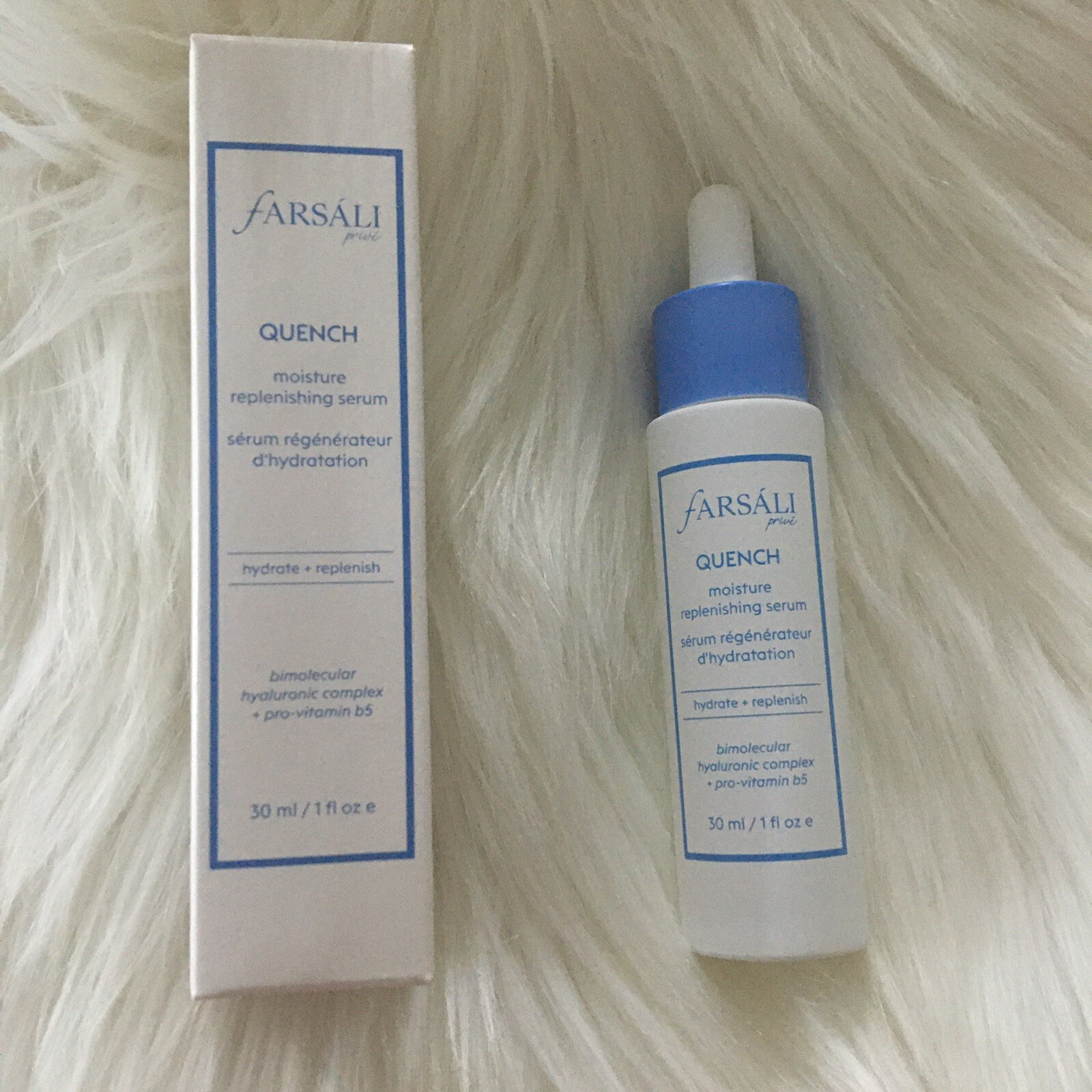 Farsali Quench Moisture Replenishing Serum NIB 1oz Authentic