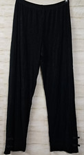 Chicos Travelers Black Embellished Ankle Pull On Pants Size 1 M/8 