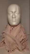 Chuns Fashion Pink Studded Rectangular Scarf