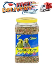 3-D Pet Products Premium Parakeet Bird Food, Seeds; 5 lb. Jar