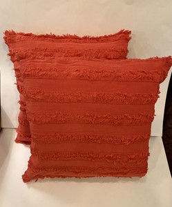 throw pillows burnt orange