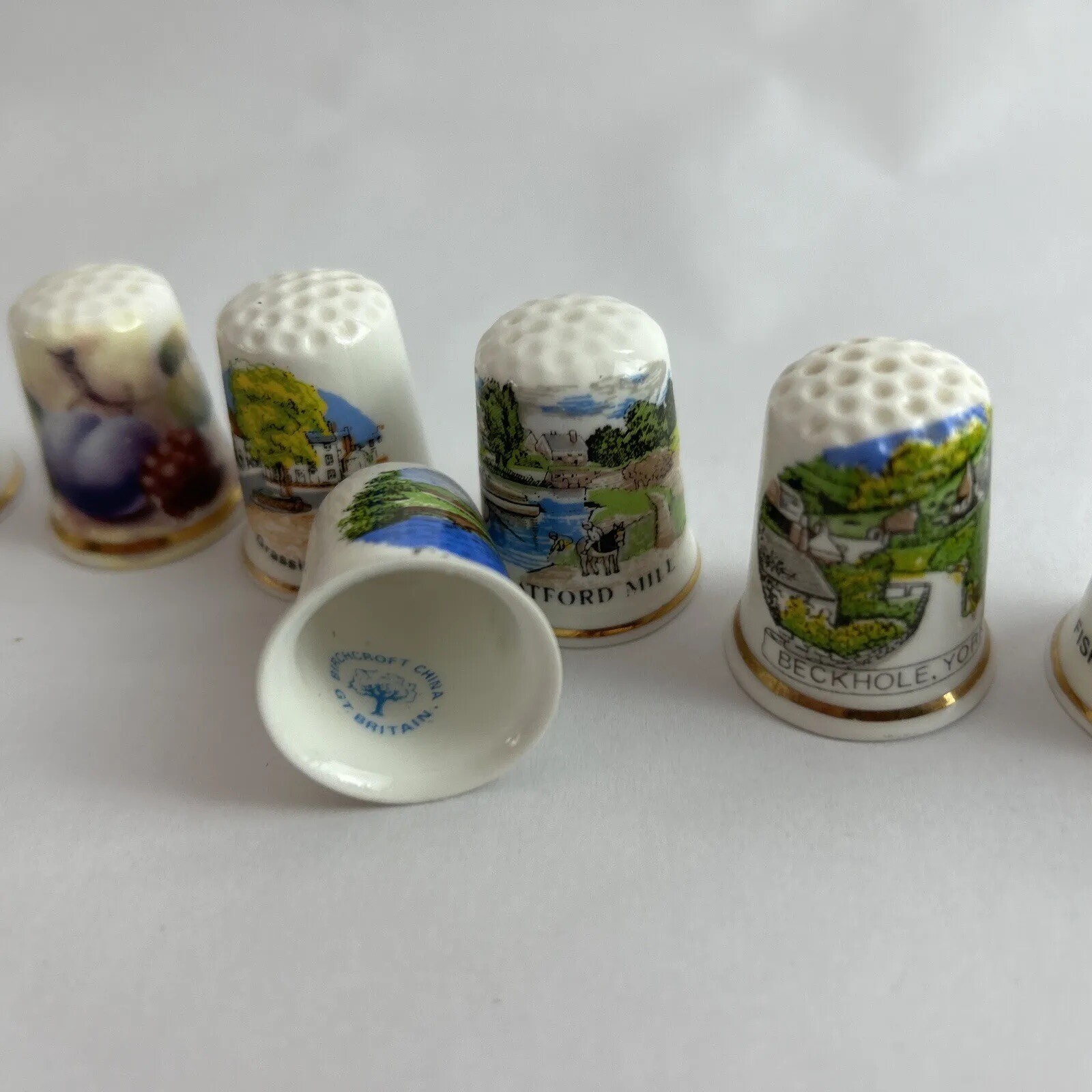 11 Birchcroft China Great Britain English Locations Vintage Thimbles eBay