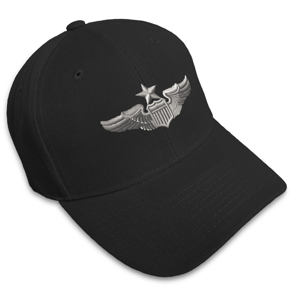 Baseball Cap Senior Pilot Embroidery Acrylic Dad Hats for Men & Women 1 Size