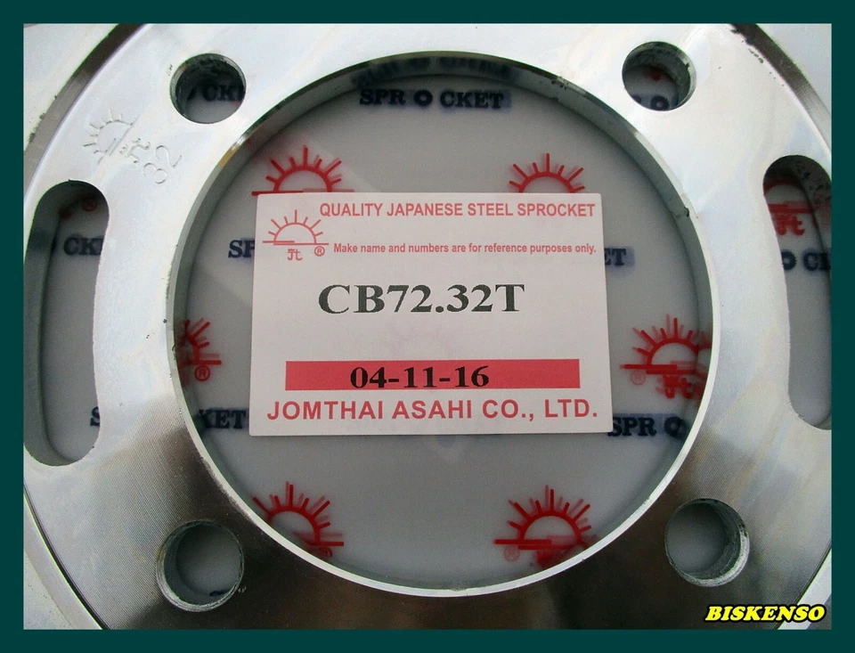 SUPERHAWK Fit HONDA 305 CB72 CB77 CP77 CL72 CL77 CYP77 Rear SPROCKET 32T JP #BI# Foto 2 de 4