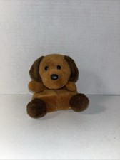 Aurora Palm Pals Ruff Ruff Puppy Plush Dog 5 Dark Brown Stuffed Animal Toy