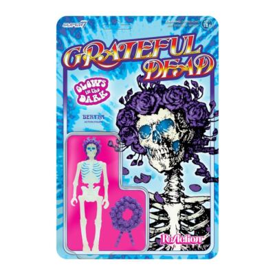Grateful Dead Bertha 1970 Glow In The Dark ReAction 3 3/4 Inch Figur 10cm Super7