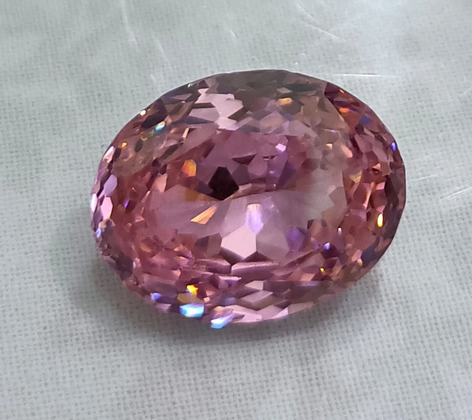 NATURAL 54.75 Ct REAL LOOSE Cambodian Pink Zircon Oval Cut Classic A++ GEMSTONE - Image 2 of 4