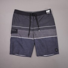 Rip Curl 21" Boardshort 10" Inseam Shorts Mens 32 Gray Blue Black Colorblock
