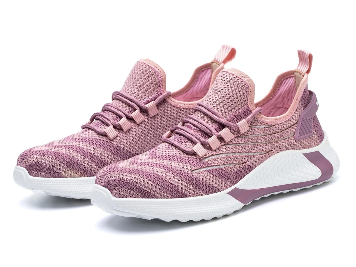 Women Work Shoes Steel Toe Safety Shoes Lightweight Construction Casual Sneakers