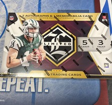 2018 Limited Football Factory Sealed Box!!!!! Unopened! 3 Hits On Average!!!