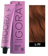 Schwarzkopf Igora Royal Fashion Lights L-77 Copper Extra w/Fibrebond Technology