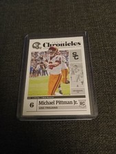2020 Panini Chronicles Draft Picks Football Michael Pittman Jr. Red Parallel-#13