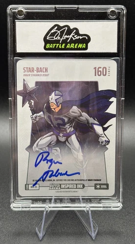Bo Jackson Battle Arena STAR-BACH "Roger Staubach" Blizzard Steel On-Card Auto
