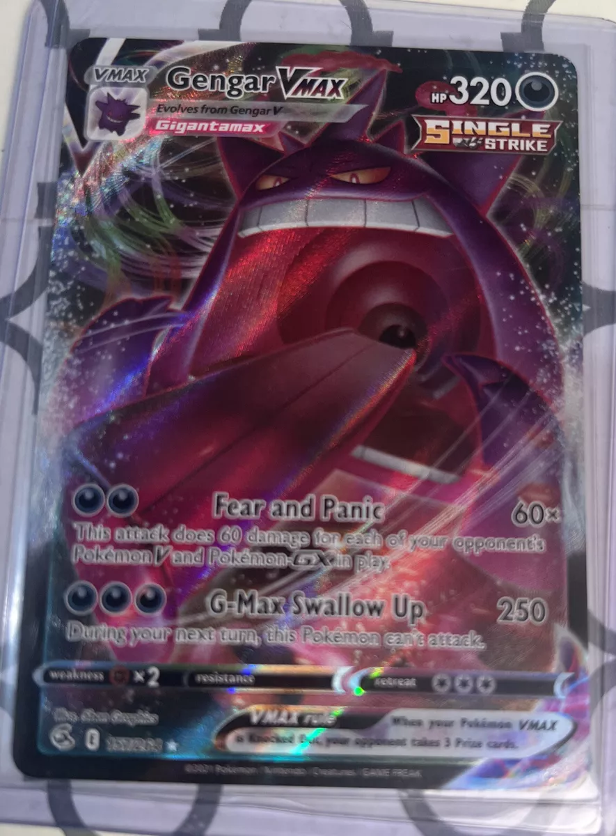 Pokemon TCG Gengar VMax Fusion Strike 157/264 Ultra Rare Values